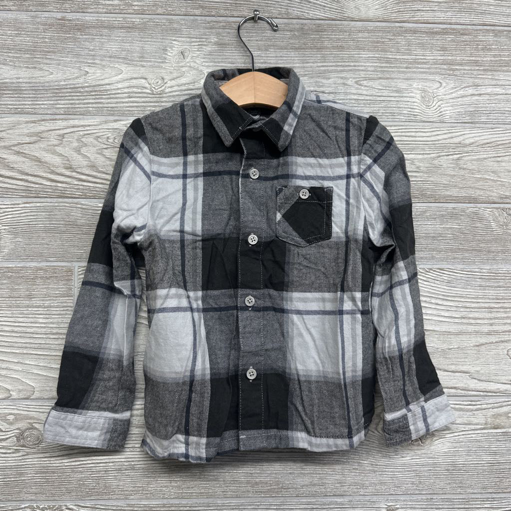 Plaid Button Up Flannel Shirt 5t