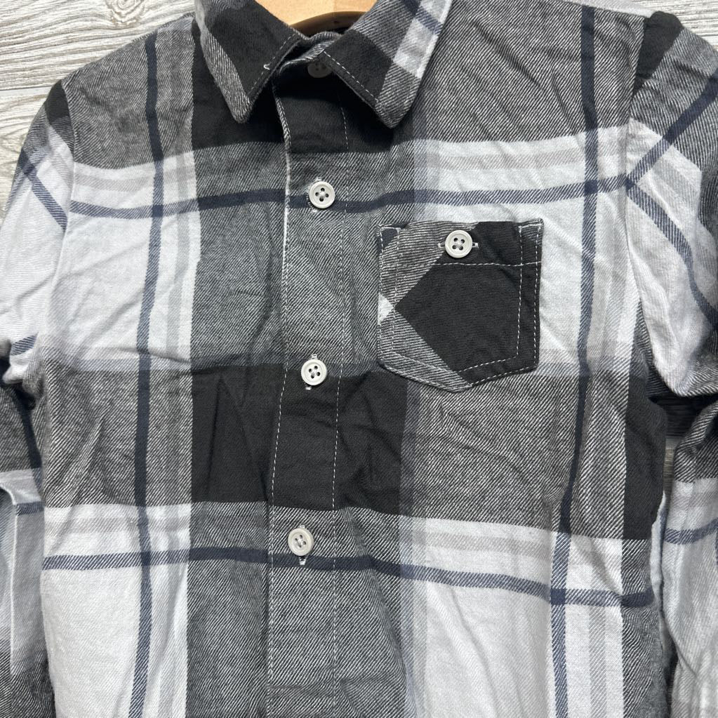 Plaid Button Up Flannel Shirt 5t