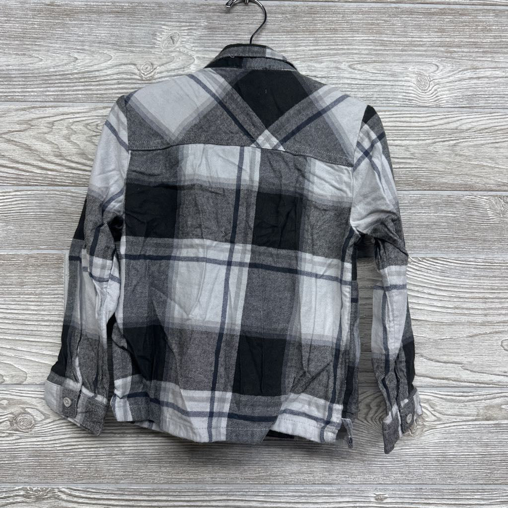 Plaid Button Up Flannel Shirt 5t