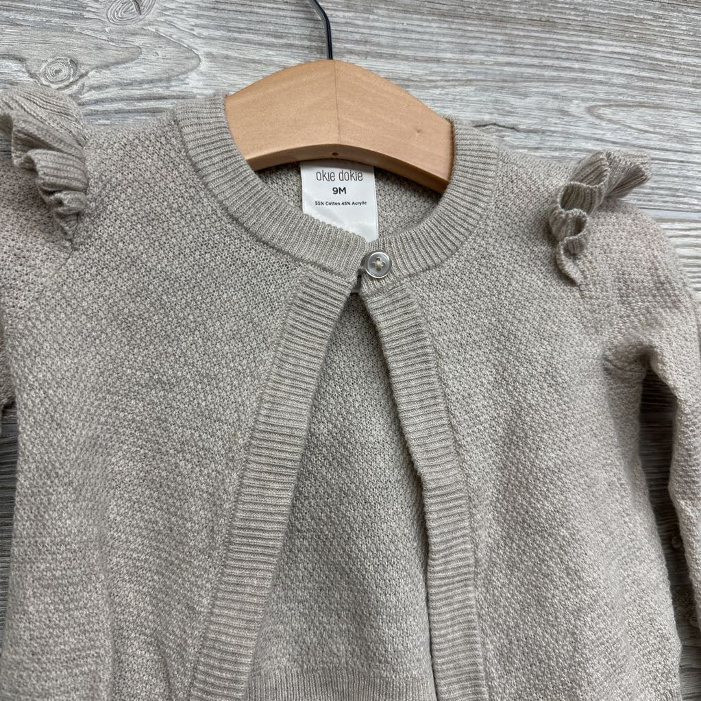 Cardigan Sweater Ruffle SHoulder 9M