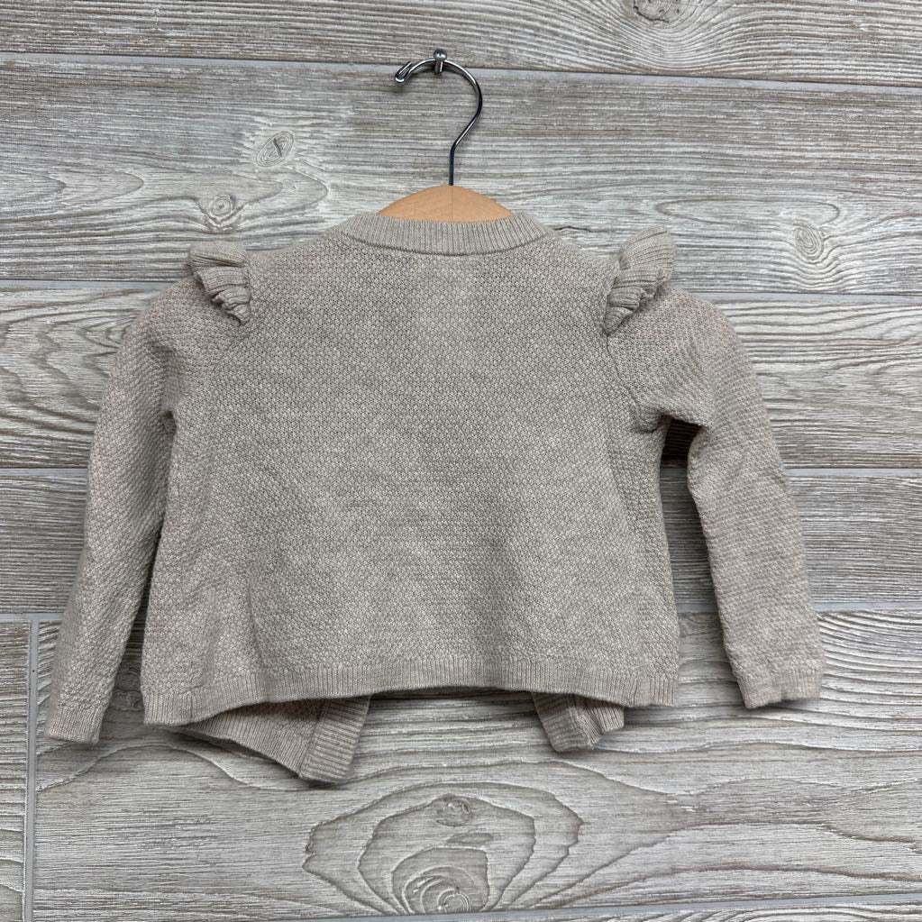 Cardigan Sweater Ruffle SHoulder 9M