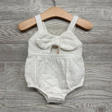 Tank Pointelle Romper Bow 6-9M