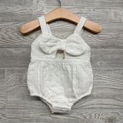 Tank Pointelle Romper Bow 6-9M