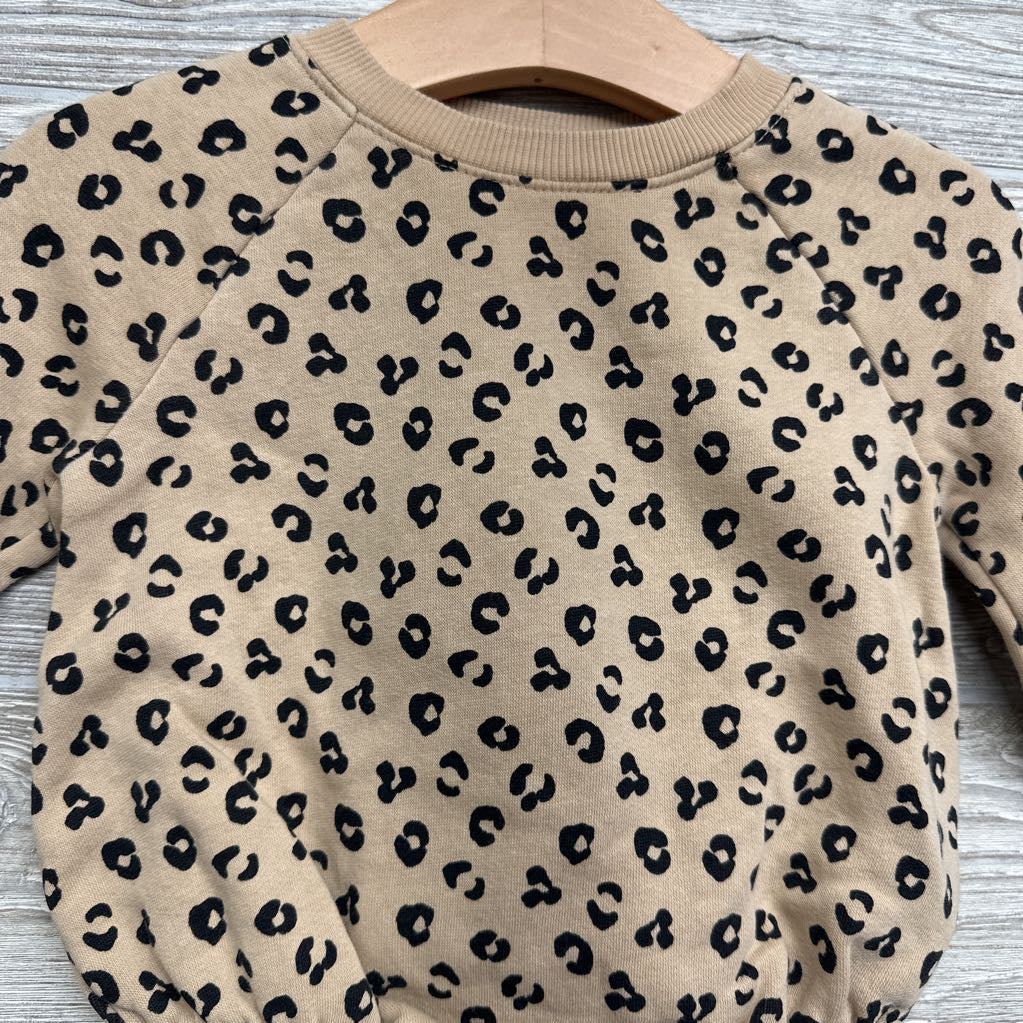Crewneck Bodysuit Animal Print 6-12M