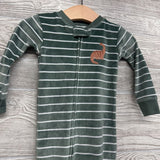 Plush Sleeper Stripes & Dinosaur 12M