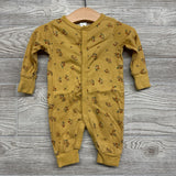 Button Up Coverall Flowers 0-3M
