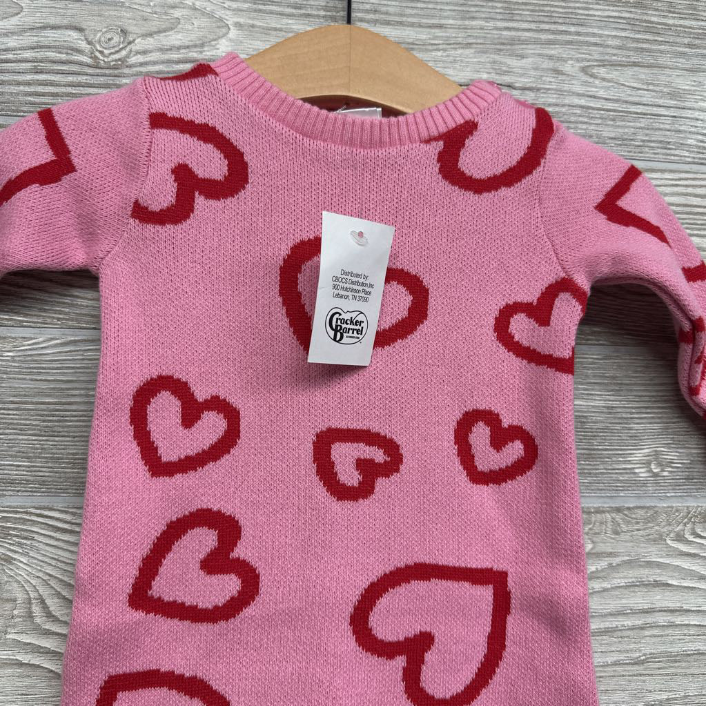 NEW Sweater Outfit Hearts 6M