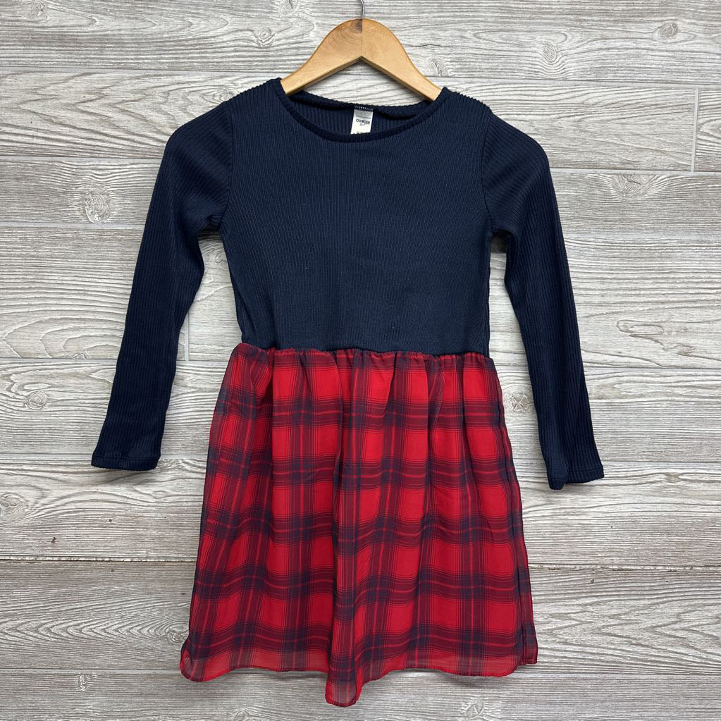 Ribbed LS Dress Plaid Skirt 8