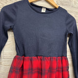 Ribbed LS Dress Plaid Skirt 8
