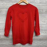 Crewneck Dress Heart Ruffle 8