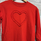 Crewneck Dress Heart Ruffle 8