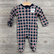 NEW Sleeper Gingham & Hearts 0-3M