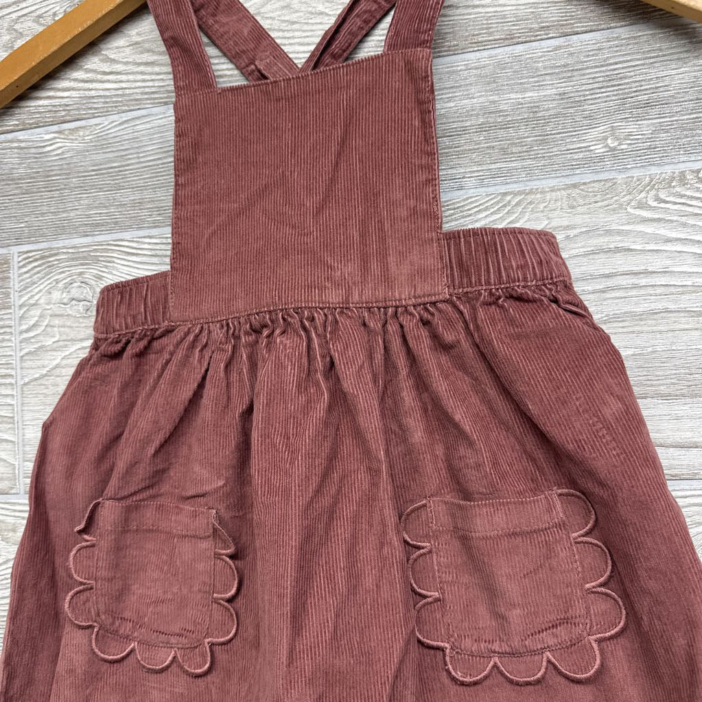 Corduroy Jumper Scallop Pockets 3t