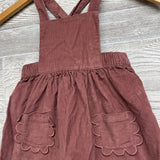 Corduroy Jumper Scallop Pockets 3t