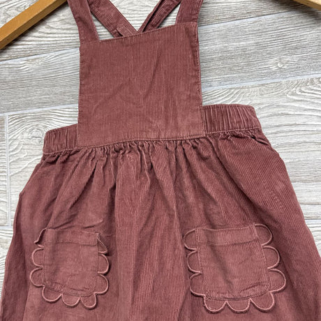 Corduroy Jumper Scallop Pockets 3t