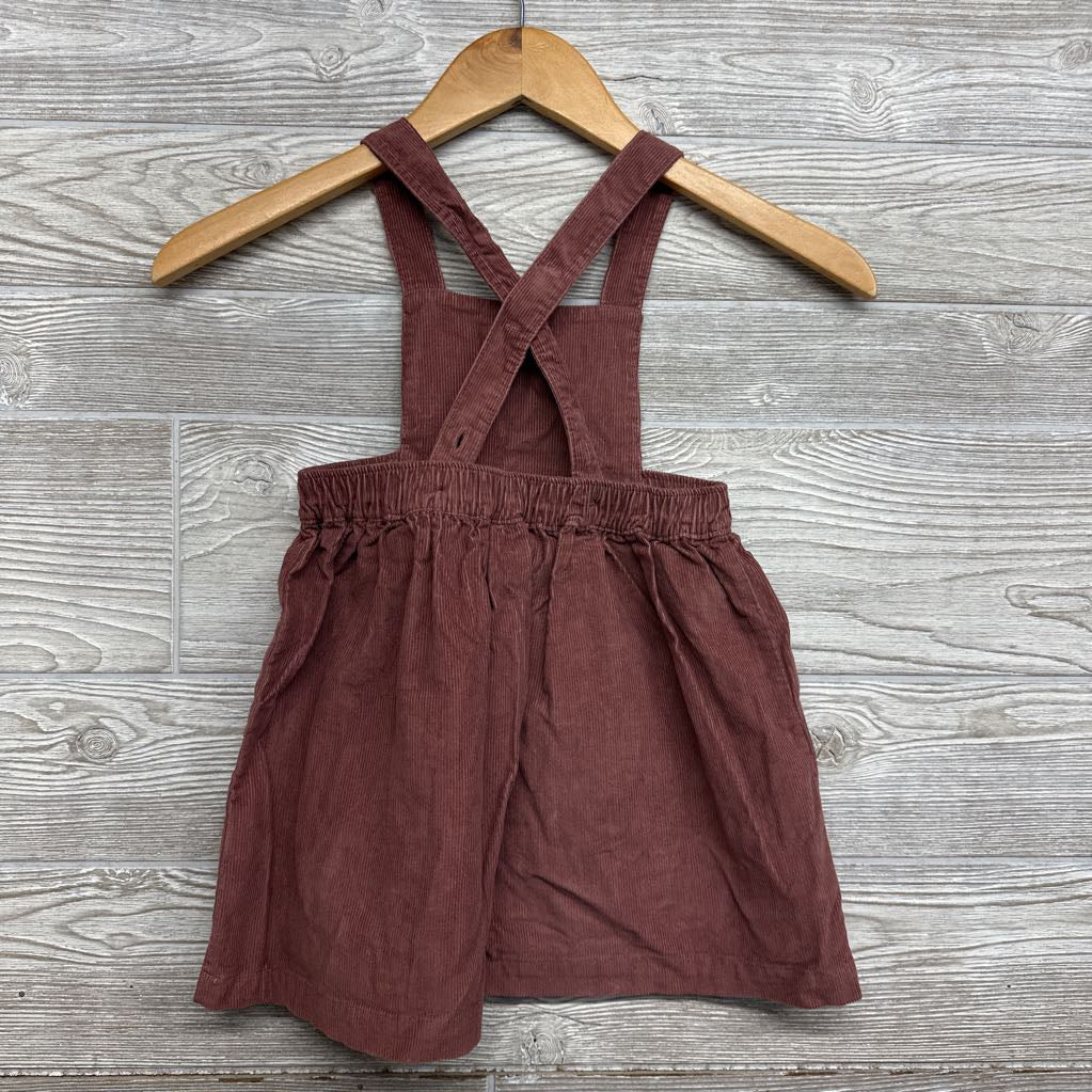 Corduroy Jumper Scallop Pockets 3t
