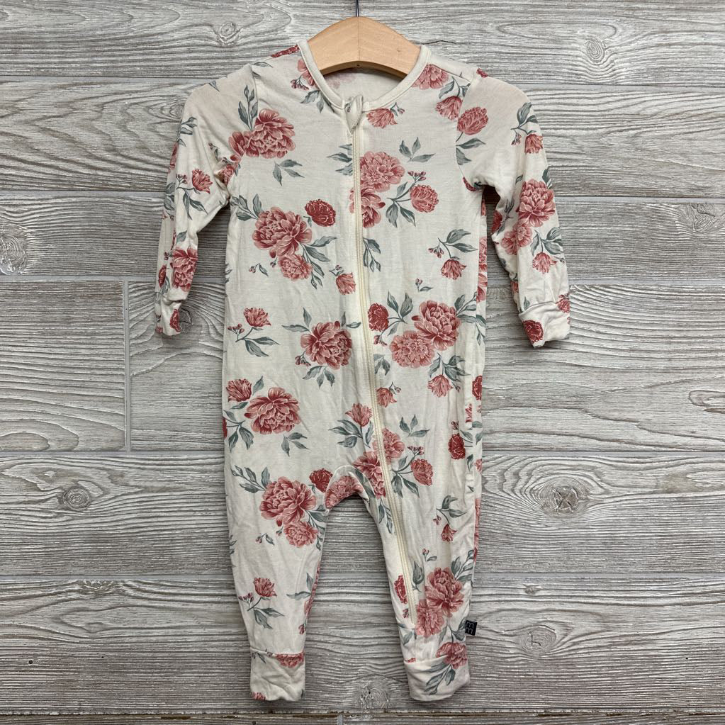 Viscose Footless Sleeper Flowers 12M