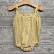 Ruffle Strap Pointelle Bubble Romper 12-18M