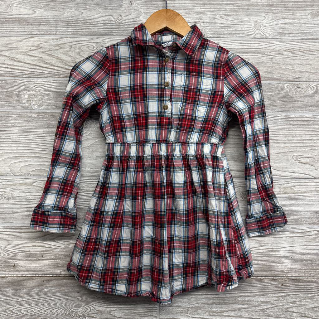 Plaid Button Up Dress 7-8