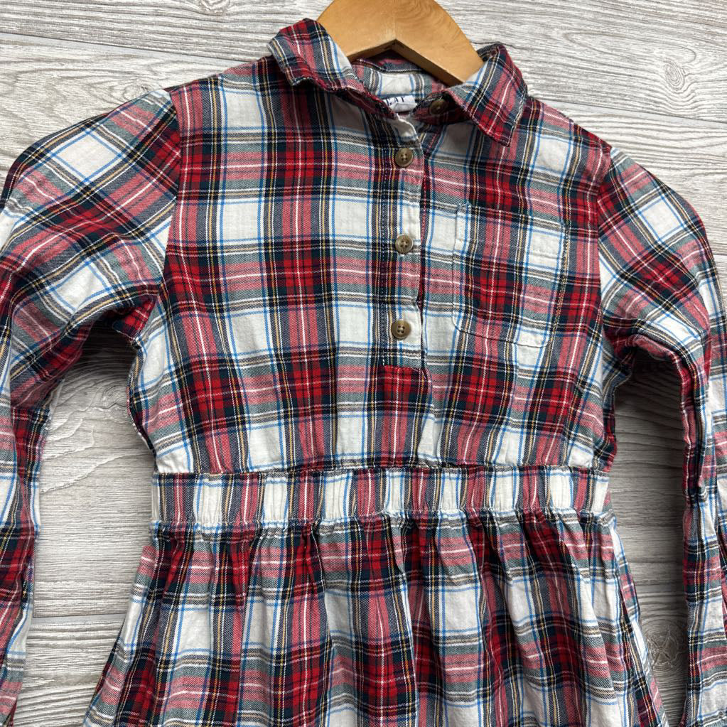 Plaid Button Up Dress 7-8