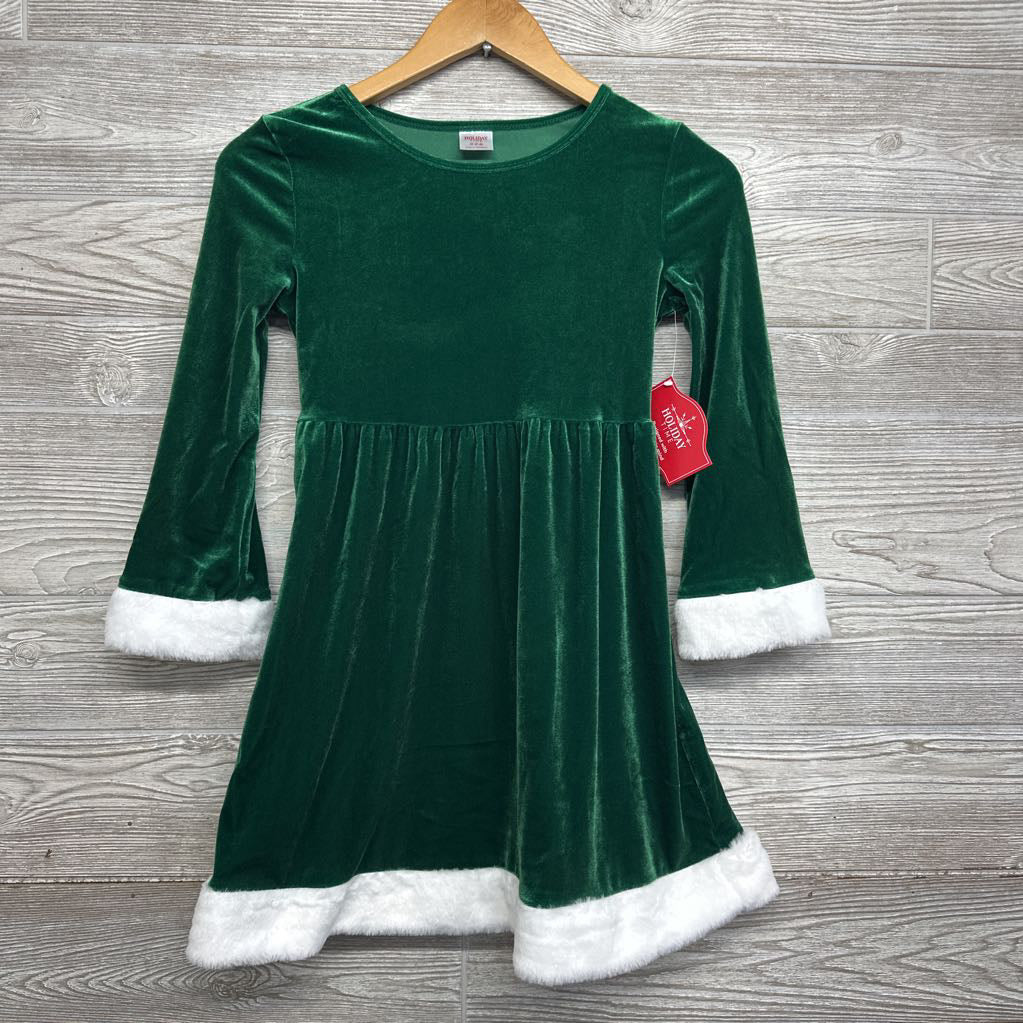 Santa Velour Dress 7-8