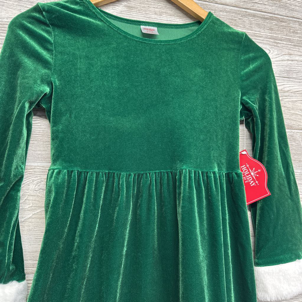 Santa Velour Dress 7-8