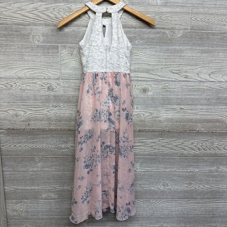 High Low Sheer Dress Jewels Flowers 7