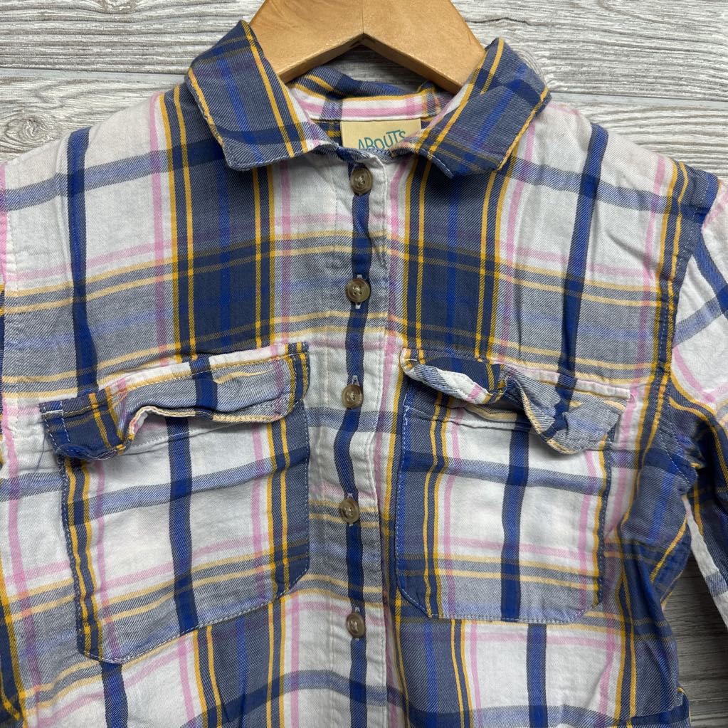 Plaid Flannel Button Up Shirt 6-6x