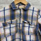 Plaid Flannel Button Up Shirt 6-6x