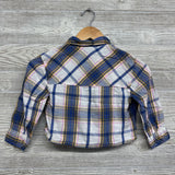 Plaid Flannel Button Up Shirt 6-6x