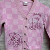 Sweater Cardigan Checkered 4-5