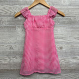 Tank Sheer Checkered Dress 6-7