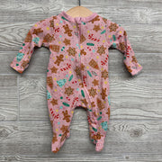 Sleeper Gingerbread Man, Candy Canes 0-3M