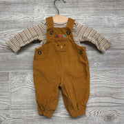 Cord Overalls Turkey & LS Shirt Stripes NB