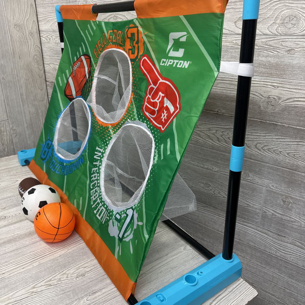 3 in 1 Moving Multi Sports Toy Basketball Set