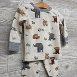 2 Pc Organic Pj Animals 2t