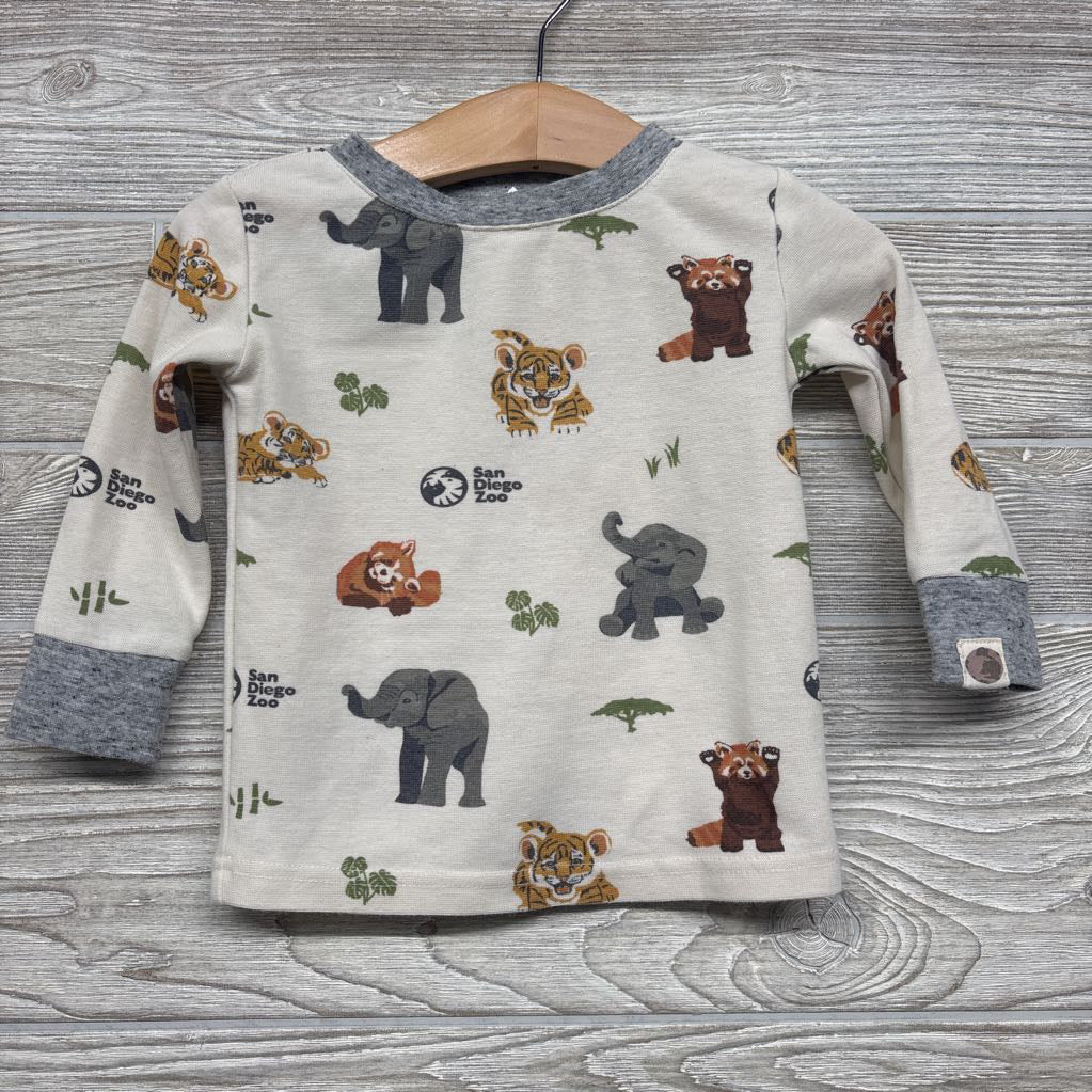 2 Pc Organic Pj Animals 2t