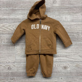 Full Zip Hoodie Logo & Sweatpants 6-12M