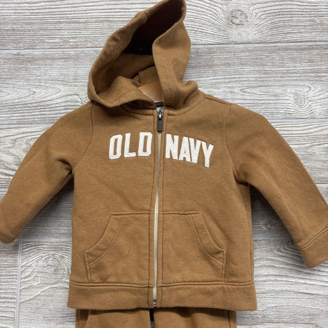 Full Zip Hoodie Logo & Sweatpants 6-12M