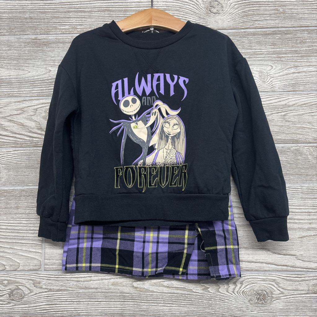Crewneck Always & Forever W/ Plaid Skirt 4-5
