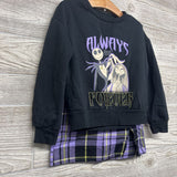 Crewneck Always & Forever W/ Plaid Skirt 4-5