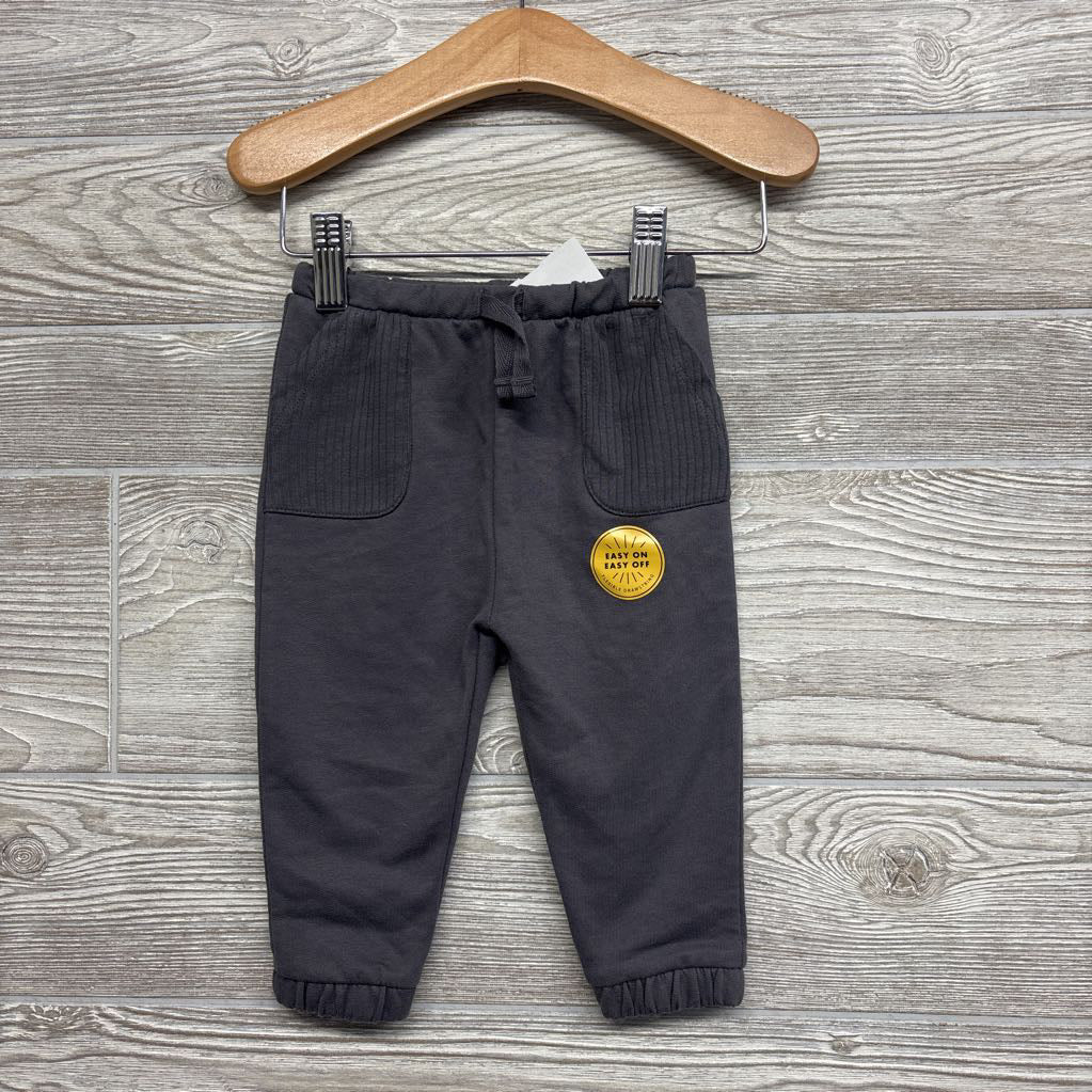 French Terry Pants Ribbed Pockets 3-6M
