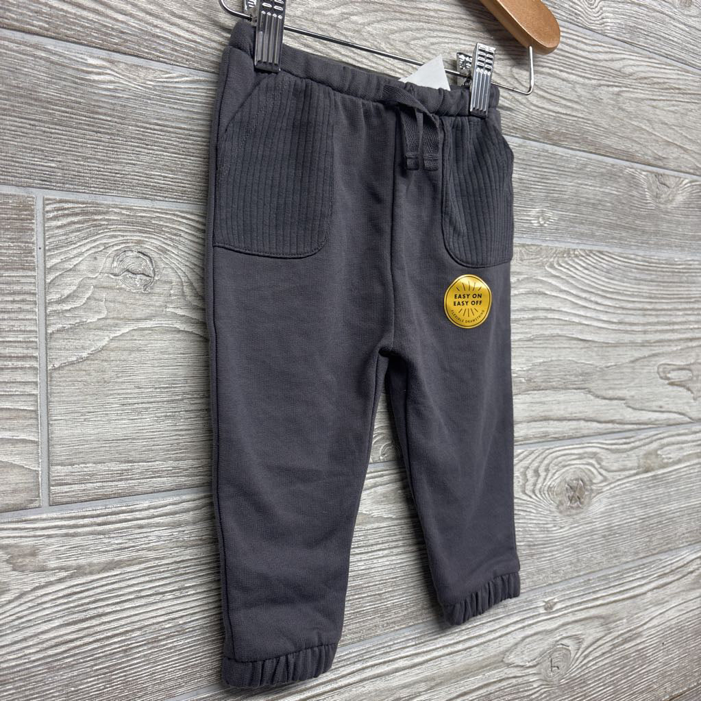 French Terry Pants Ribbed Pockets 3-6M