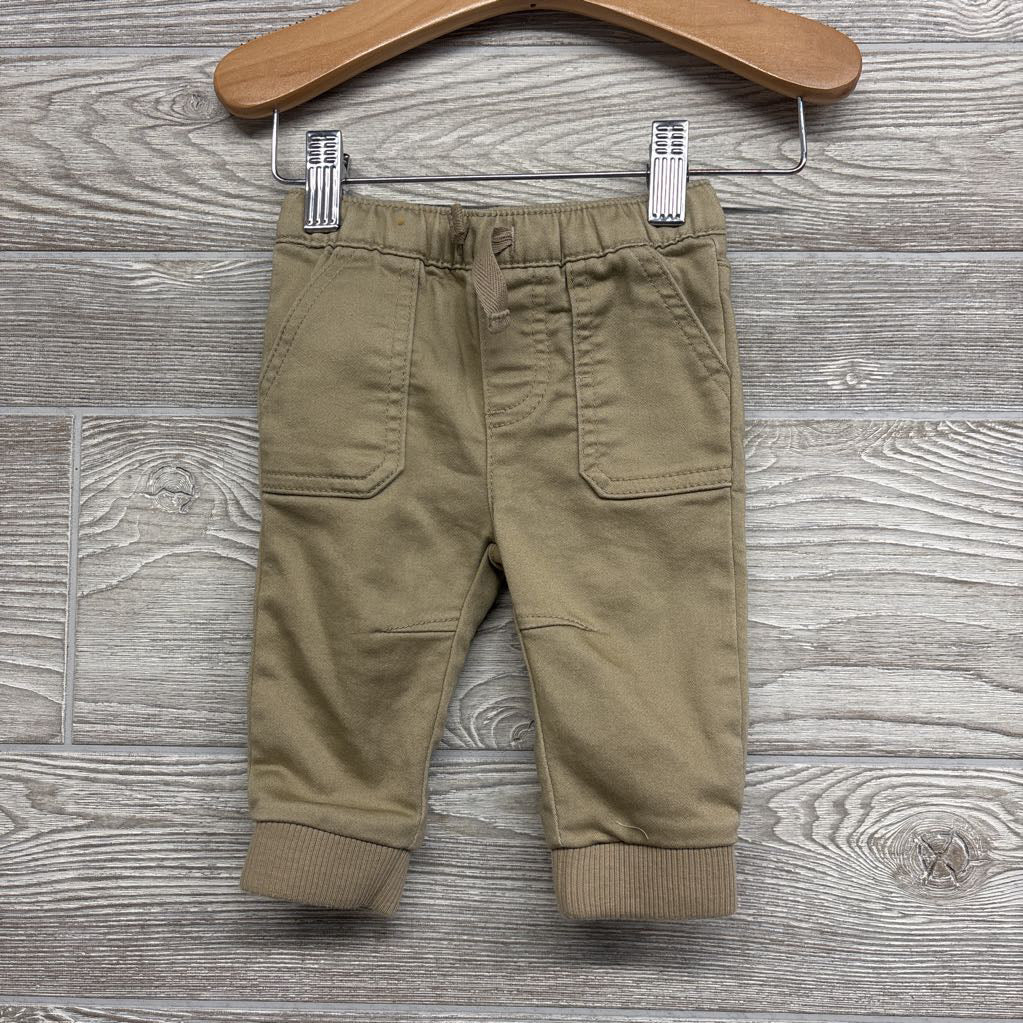 Drawstring Pull On Pants 0-3M