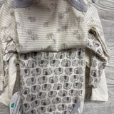 NEW 3 Pk Bodysuits Elephants 3-6M