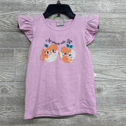 NEW Flutter Sleeve Shirt Ap-peach-iate Life & Ribbed Shorts 6x