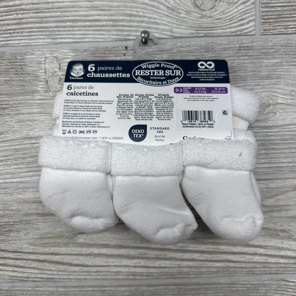 NEW 6 Pk Socks