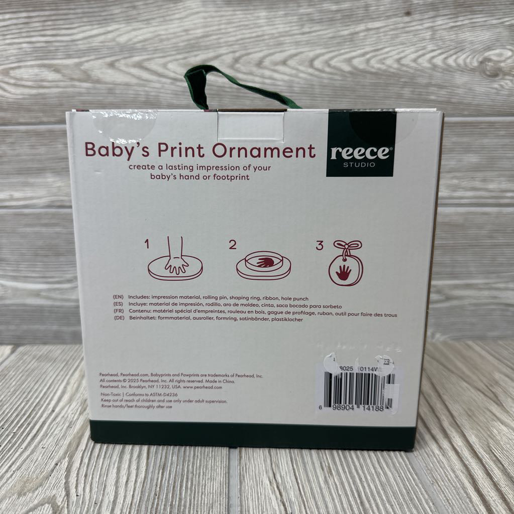 NEW Baby's Print Ornament
