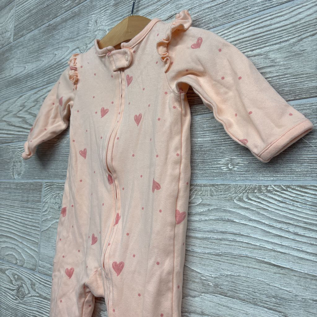 Sleep & Play Hearts & Ruffles 3-6M
