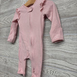 Soft Outfit W/ Ruffles & Stripes 0-3M